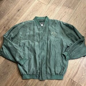 VINTAGE 100% silk dark green Riviera Las Vegas Hotel & Casino members jacket